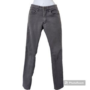 Departwest Trouper Mens Gray Slim Straight Jeans 28L Buckle Stretch Y2K Grunge